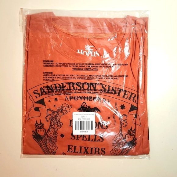 ❤️NWT VINTAGE TORRID HOCUS POCUS APOTHECARY DISNEY HALLOWEEN TEE TOP SIZE 1X - Picture 4 of 10